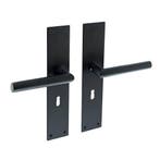 Deurklink jura schild zwart 250x55x2mm sleutelgat 56mm -..., Ophalen of Verzenden, Nieuw, Klink of Kruk