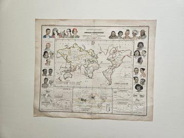 wereld - Monde; Berghaus - Geographische Verbreitung der, Nieuw