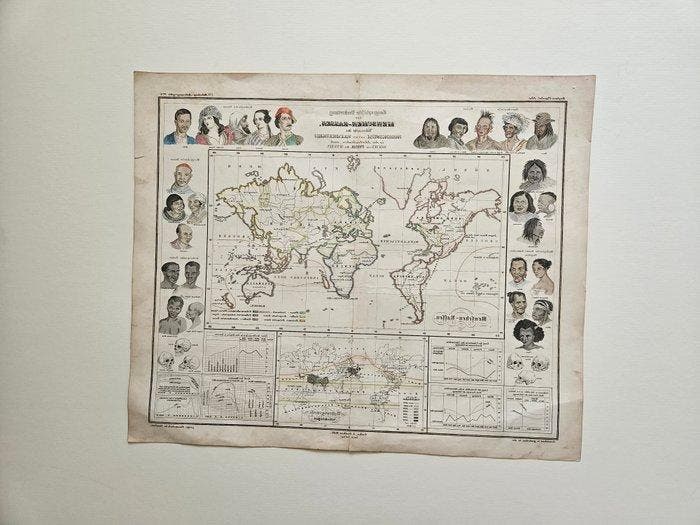 wereld - Monde; Berghaus - Geographische Verbreitung der, Livres, Atlas & Cartes géographiques