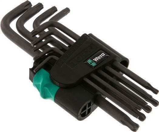 Wera 9-Delige Torx Inbussleutelset Tx8 Tot Tx40 Lang Met, Bricolage & Construction, Bricolage & Rénovation Autre, Envoi