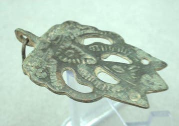 Medieval, Viking Bronze Amulet pendant - 36 mm (Zonder