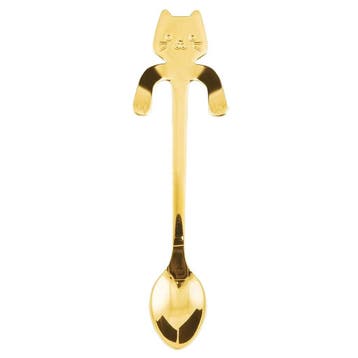 Fako Bijoux - Theelepel / Koffielepel Hangende Kat -, Verzenden, Nieuw
