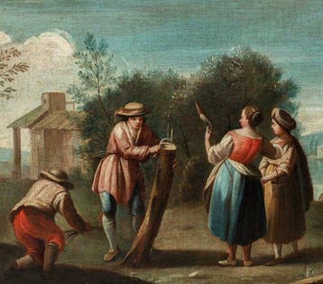 Domenico Pecchio (1687-1760), Attributed to - Bucolic Scene