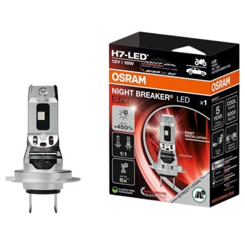 Osram H7 Night Breaker LED Speed 450 Motorfiets LED Koplamp, Verzenden