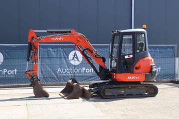 Veiling: Rupsgraafmachine Kubota KX121-3 Diesel 29.4kW 2015, Ophalen