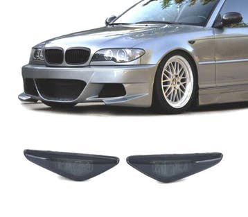 CLIGNOTANTS LATÉRAUX LED BMW E46 COUPÉ 03-06 NOIR, Verzenden