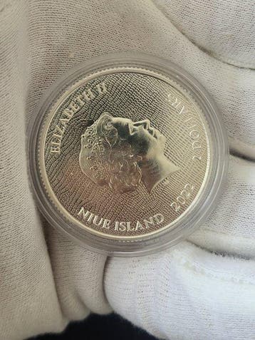 Niue. 2 Dollars 2022, Welsh Dragon 1 Oz Fine Silver