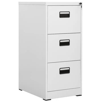 vidaXL Archiefkast 46x62x102,5 cm staal lichtgrijs, Huis en Inrichting, Verzenden, Nieuw