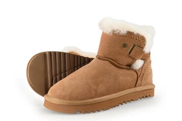 Warmbat Pantoffels in maat 40 Cognac, Overige kleuren, Verzenden, Zo goed als nieuw, Pantoffels of Sloffen