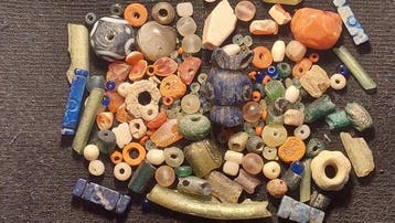Oudegyptisch naar Romeins Glas meer dan honderd oude kralen