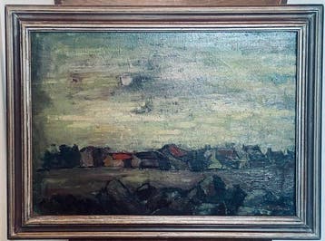 Gust de Smet (1877 - 1943) Attrib.to - Dorpje nabij Deurle