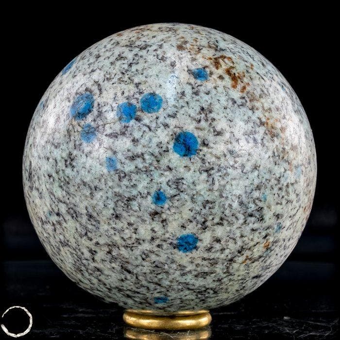 Natuurlijke zeldzame blauwe K2 Sphere,Pakistan- 1007.26 g, Collections, Minéraux & Fossiles