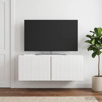 vidaXL Wandmontage TV-kast 78,5 x 31 x 30 cm Hoogglans Wit, Verzenden, Nieuw
