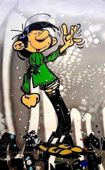 Moabit - Gaston Lagaffe with Balloon, Antiquités & Art
