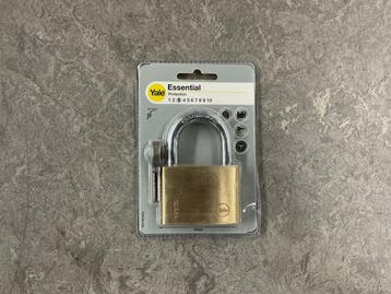 Veiling - 6x Yale hangslot 70mm messing YE1/70/137/1