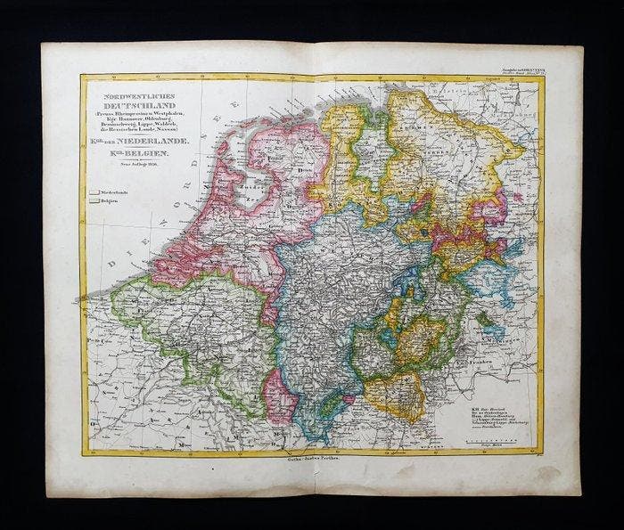 Europa - Holland / België / Nederland / Amsterdam; A., Boeken, Atlassen en Landkaarten