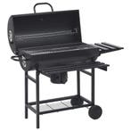 vidaXL Barbecuevat met wielen en schappen 115x85x95 cm staal, Verzenden, Nieuw
