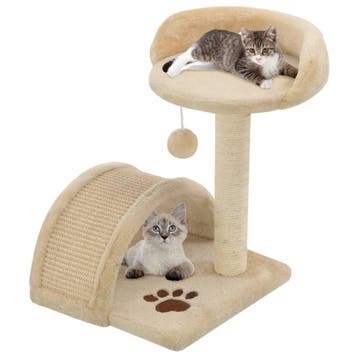 vidaXL Kattenkrabpaal met sisal krabpaal 40 cm beige en, Verzenden