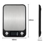 Keukenweegschaal Digitaal - 10kg / 1g - Precisie Digitale, Elektronische apparatuur, Weegschalen, Verzenden, Nieuw