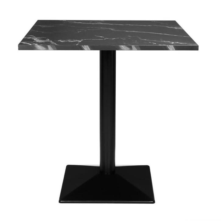 Tafel | Kunststof/Staal | Marmerlook Blad | Zwart Frame |, Zakelijke goederen, Horeca | Keukenapparatuur, Nieuw in verpakking