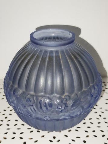 Vase Art Déco signé Cla - Eenbloemige vaas - Glas, Antiquités & Art