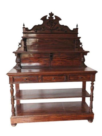 Console - Acajou - Hauteur : 216 cm, Antiek en Kunst