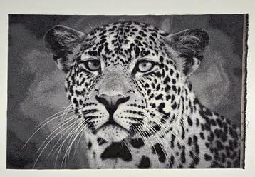 ARAZZO Leopardo Monocromo in Gobelin-weefsel - 90x140 cm -