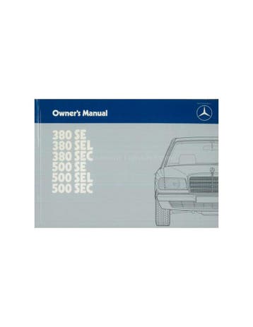 1984 MERCEDES BENZ S KLASSE INSTRUCTIEBOEKJE ENGELS, Ophalen of Verzenden