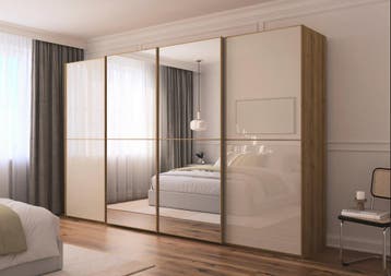 Van Schaik Imperial 4-Deurs Zweefdeurkast - 300cm 3-Deurs, Huis en Inrichting, Nieuw