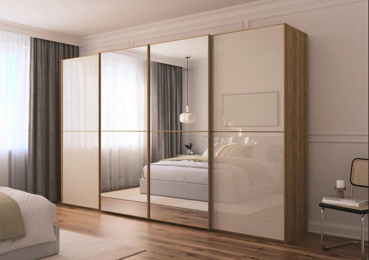 Van Schaik Imperial 4-Deurs Zweefdeurkast - 300cm 3-Deurs, Huis en Inrichting, Kasten | Kleerkasten