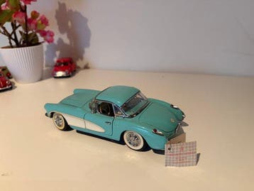 Franklin Mint 1:24 - Modelauto - 1956 Chevrolet Corvette, Hobby en Vrije tijd, Nieuw