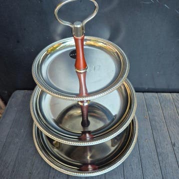 Alessi - Dienblad - Draaiende étagère - Stainless steel