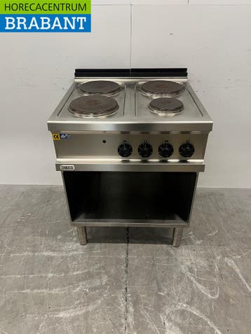 Cuisinière électrique Zanussi en acier inoxydable, 4 feux,, Verzenden