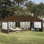 vidaXL Pop-up Feesttent 575 x 289 x 245 cm Taupe, Verzenden, Nieuw