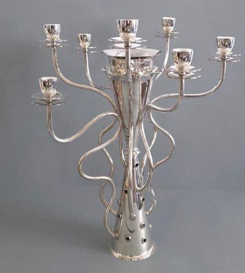 Driade - Borek Sipek - Chandelier Simon - Plaqué(e) argent
