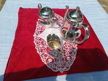 Christofle - Koffieservies (3) - Verzilverd -, Antiek en Kunst