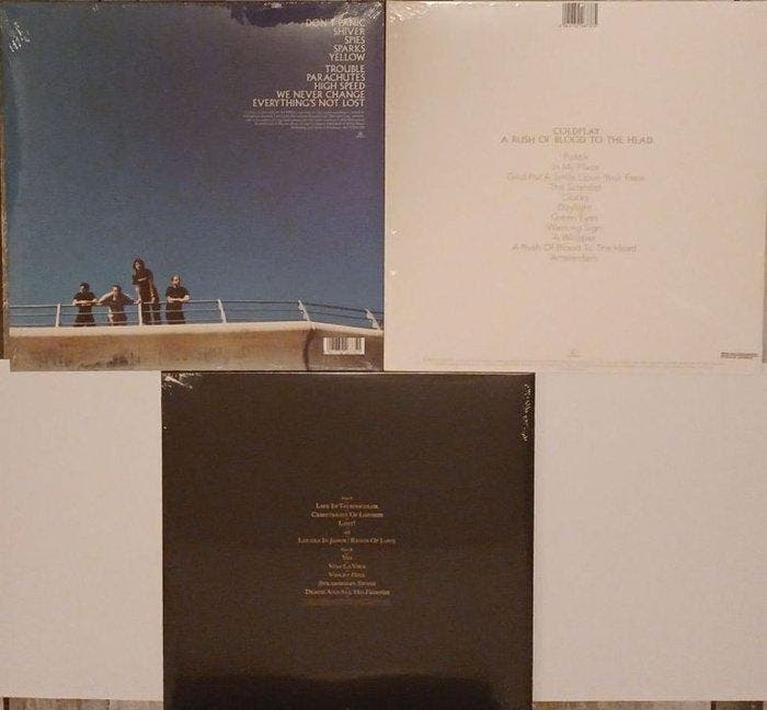 Coldplay - First 3 LPs - Sealed - Parachutes, A rush of, CD & DVD, Vinyles Singles