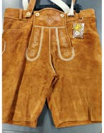 Lederhosen bruin echt leder, Hobby en Vrije tijd, Ophalen of Verzenden, Nieuw