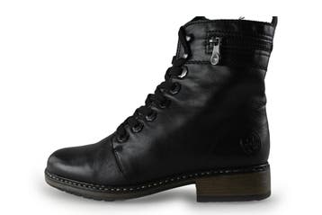Rieker Veterboots in maat 38 Zwart, Kleding | Dames, Verzenden, Zwart, Overige typen, Gedragen