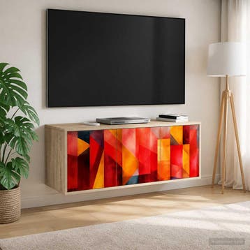 vidaXL Wand gemonteerd TV Kast HEESCH 102 x 33 x 40 cm, Verzenden