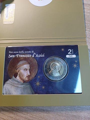 Italië. 2 Euro 2026 San Francesco dAssisi + Pinocchio