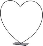 Metalen frame Hart staand op voet Zwart 39 cm, Nieuw
