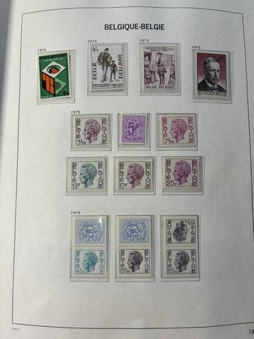 Belgique 1975/1994 - Belgique 1975–1994 – Collection étendue, Timbres & Monnaies