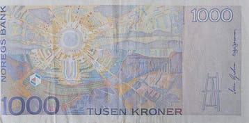 Noorwegen. - 1000 Kroner - 2001 - Pick 52a (Zonder