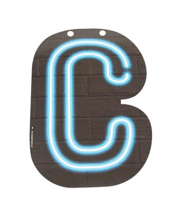 Neon Letter C 24cm, Verzenden, Nieuw