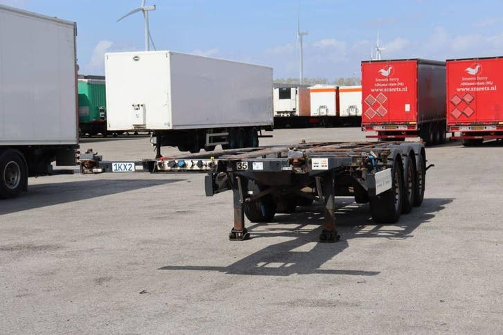 Veiling: Containerchassis Krone SD 41000kg 14117x2460mm 2018, Auto's, Vrachtwagens, Ophalen