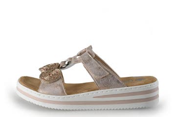 Rieker Slippers in maat 42 Roze, Kleding | Dames, Schoenen, Slippers, Verzenden, Zo goed als nieuw, Roze