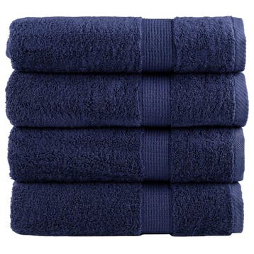vidaXL Badhanddoeken SOLUND 4 st 600 g/m² 100x150 cm, Verzenden, Nieuw
