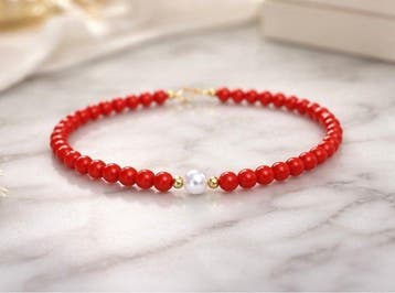Koraal - 18 karaat - Geel goud - Armband, Verzamelen