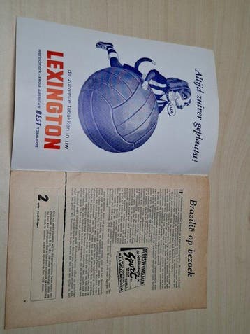 Officieel Programma Nederland - Brazilië - Met Pelé - 1963, Verzamelen, Nieuw